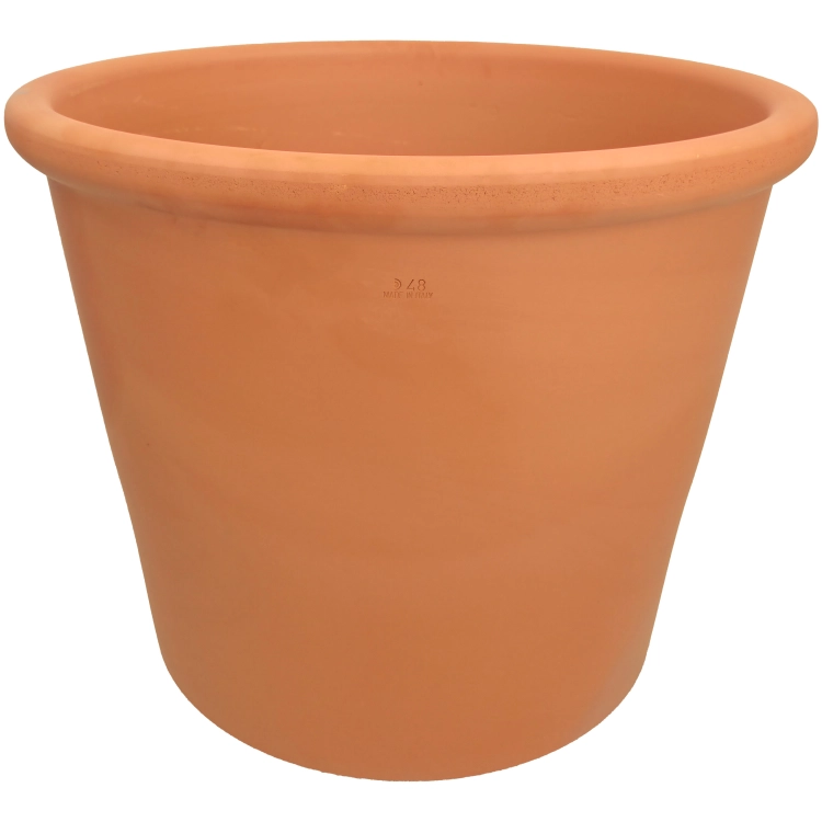 DEGREA Doniczka Włoska VASO CILINDRO D48 Ceramiczna Terakota Prosta 48cm
