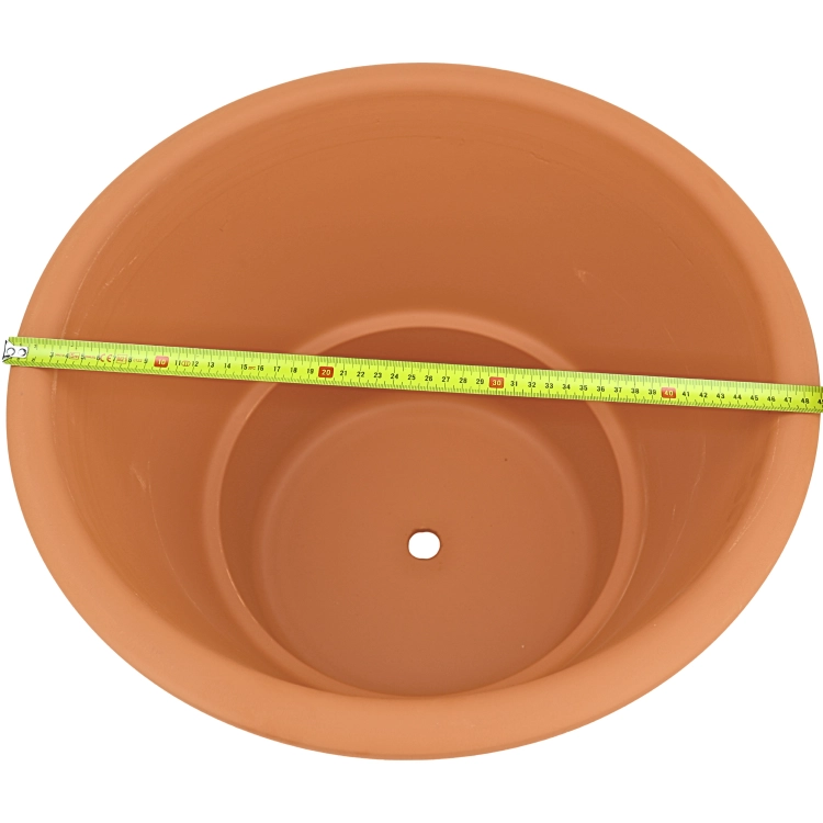 DEGREA Doniczka Włoska VASO CILINDRO D48 Ceramiczna Terakota Prosta 48cm
