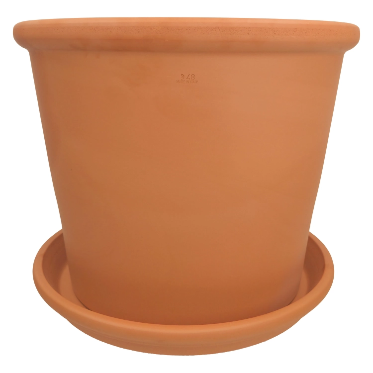 DEGREA Doniczka Włoska VASO CILINDRO D48 Ceramiczna Terakota Prosta 48cm