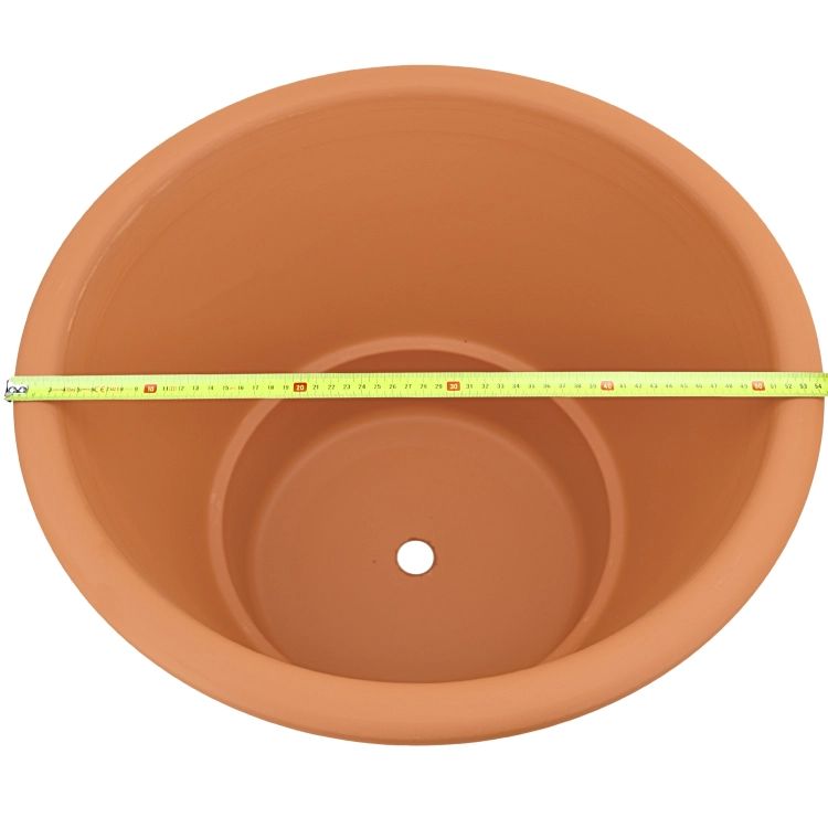 DEGREA Doniczka Włoska VASO CILINDRO D55 Ceramiczna Terakota Prosta 55cm