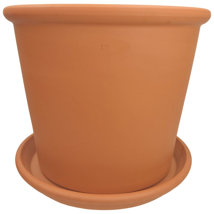 DEGREA Doniczka Włoska VASO CILINDRO D55 Ceramiczna Terakota Prosta 55cm