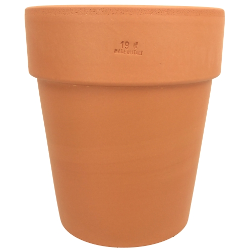 DEGREA Doniczka Włoska VASO ALTO D19 Ceramiczna Terakota Wysoka Prosta 19cm