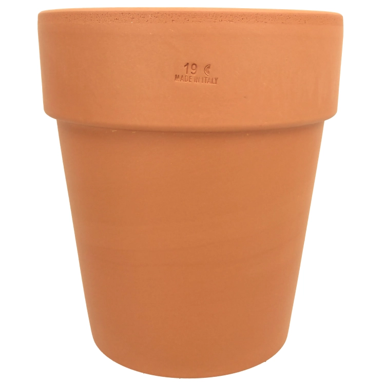 DEGREA Doniczka Włoska VASO ALTO D19 Ceramiczna Terakota Wysoka Prosta 19cm