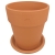 DEGREA Doniczka Włoska VASO ALTO D19 Ceramiczna Terakota Wysoka Prosta 19cm