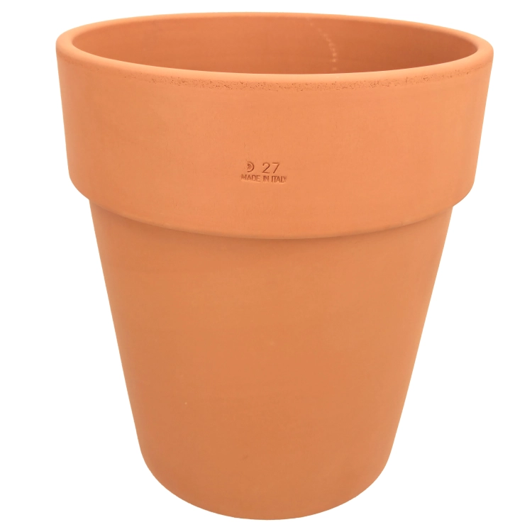 DEGREA Doniczka Włoska VASO ALTO D27 Ceramiczna Terakota Wysoka Prosta 27cm