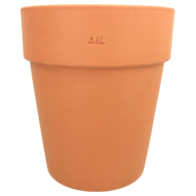 DEGREA Doniczka Włoska VASO ALTO D27 Ceramiczna Terakota Wysoka Prosta 27cm