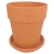 DEGREA Doniczka Włoska VASO ALTO D27 Ceramiczna Terakota Wysoka Prosta 27cm