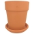 DEGREA Doniczka Włoska VASO ALTO D27 Ceramiczna Terakota Wysoka Prosta 27cm