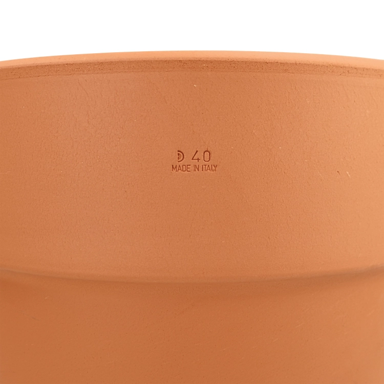 DEGREA Doniczka Włoska VASO ALTO D40 Ceramiczna Terakota Wysoka Prosta 40cm