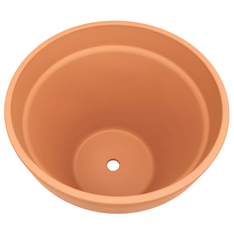 DEGREA Doniczka Włoska VASO D47 Terakota Prosta Duża 47cm + Podstawka D42