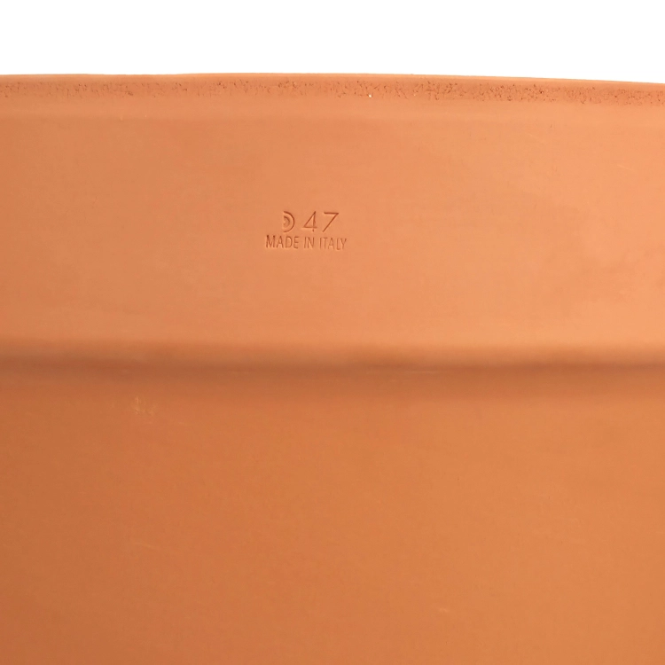 DEGREA Doniczka Włoska VASO D47 Terakota Prosta Duża 47cm + Podstawka D42