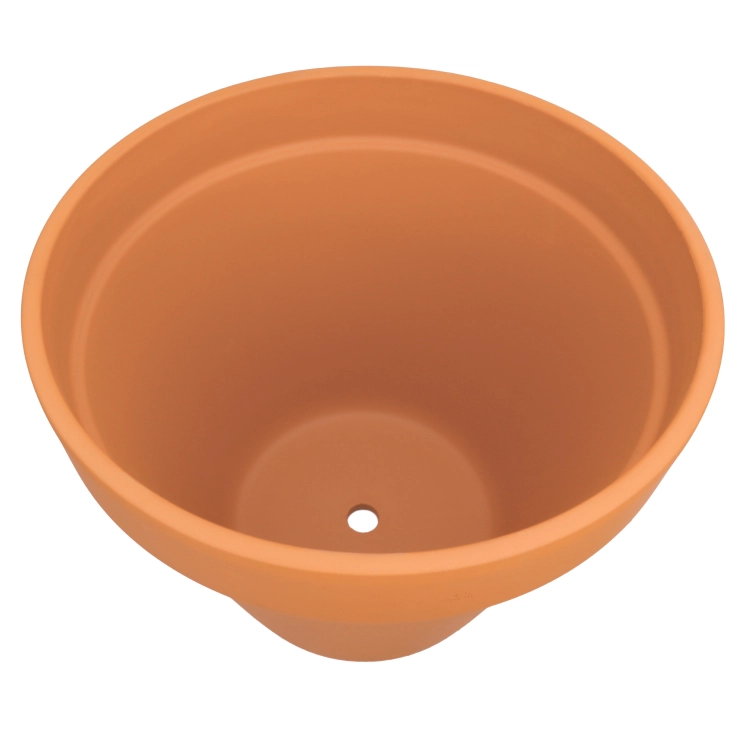 DEGREA Doniczka Włoska VASO D52 Terakota 52cm Prosta Duża + Podstawka D46
