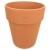 DEGREA Doniczka Włoska VASO ALTO D19 Ceramiczna Terakota + Podstawka D19