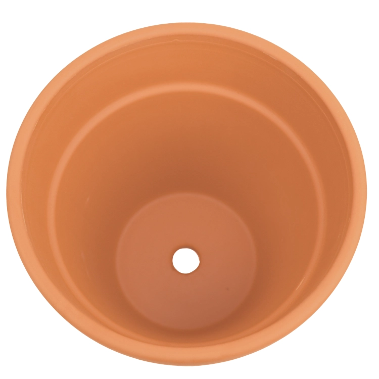 DEGREA Doniczka Włoska VASO ALTO D19 Ceramiczna Terakota + Podstawka D19