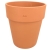 DEGREA Doniczka Włoska VASO ALTO D27 Ceramiczna Terakota + Podstawka D28
