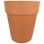 DEGREA Doniczka Włoska VASO ALTO D40 Ceramiczna Terakota + Podstawka D36