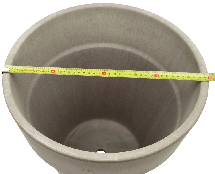 DEGREA Doniczka VASO ALTO VULCANO D40 Ceramiczna Terakota 40cm + Podstawka D36