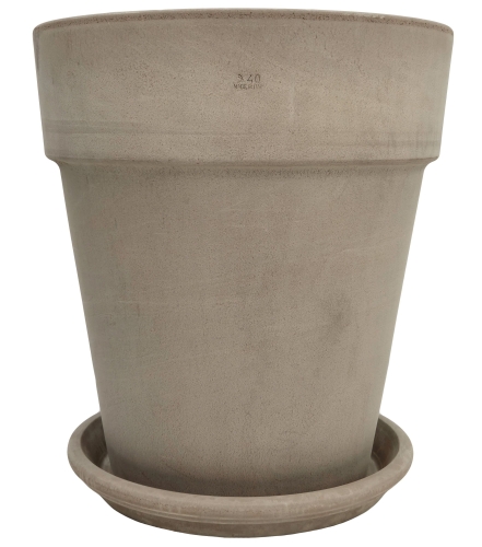 DEGREA Doniczka VASO ALTO VULCANO D40 Ceramiczna Terakota 40cm + Podstawka D36