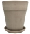 DEGREA Doniczka VASO ALTO VULCANO D40 Ceramiczna Terakota 40cm + Podstawka D36