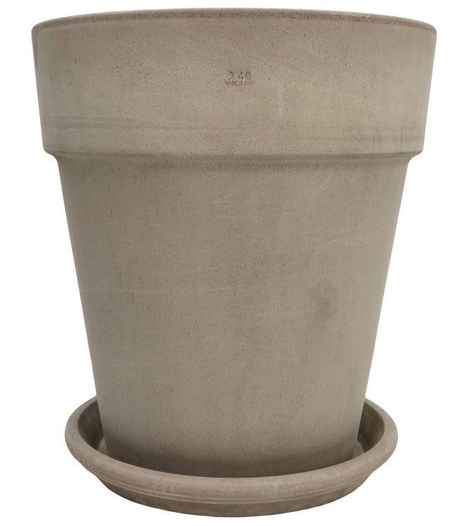 DEGREA Doniczka VASO ALTO VULCANO D40 Ceramiczna Terakota 40cm + Podstawka D36