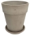 DEGREA Doniczka VASO ALTO VULCANO D40 Ceramiczna Terakota 40cm + Podstawka D36