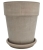 DEGREA Doniczka VASO ALTO VULCANO D31 Ceramiczna Terakota 31cm + Podstawka SOTTOVASO VULCANO D28