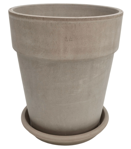 DEGREA Doniczka VASO ALTO VULCANO D31 Ceramiczna Terakota 31cm + Podstawka SOTTOVASO VULCANO D28