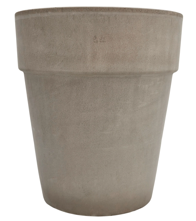 DEGREA Doniczka VASO ALTO VULCANO D31 Ceramiczna Terakota 31cm + Podstawka SOTTOVASO VULCANO D28