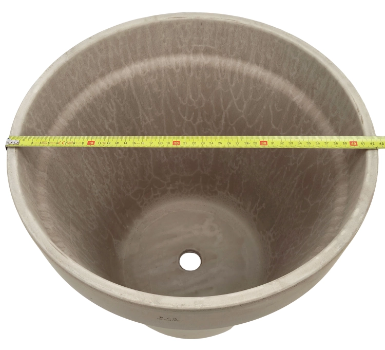 DEGREA Doniczka VASO VULCANO D43 Ceramiczna Terakota 43cm + Podstawka SOTTOVASO VULCANO D36