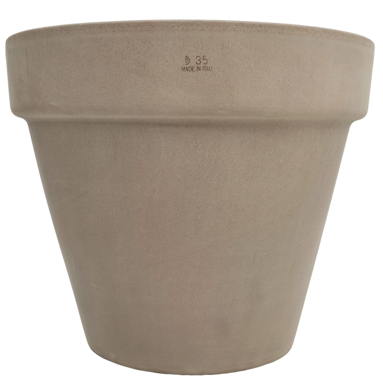 DEGREA Doniczka VASO VULCANO D35 Ceramiczna Terakota 35cm + Podstawka SOTTOVASO VULCANO D28
