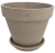 DEGREA Doniczka VASO VULCANO D35 Ceramiczna Terakota 35cm + Podstawka SOTTOVASO VULCANO D28