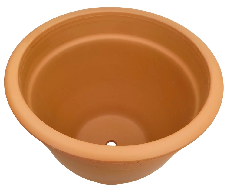 DEGREA Doniczka Zdobiona CAMPANA D65 Ceramiczna Terakota 65cm + Podstawka SOTTOVASO D46