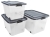 Pojemnik 100L Antracytowa Pokrywa Roller BOX