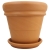 DEGREA Doniczka Vaso DOPPIO BORDO D35 Ceramiczna Terakota 35cm
