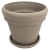 DEGREA Doniczka Vaso VULCANO DOPPIO BORDO D35 Ceramiczna Terakota 35cm
