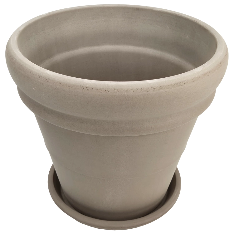 DEGREA Doniczka Vaso VULCANO DOPPIO BORDO D40 Ceramiczna Terakota 40cm