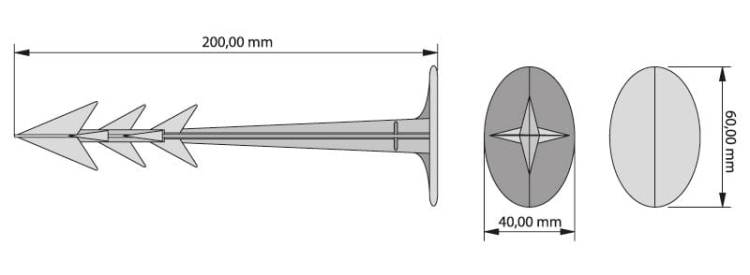 Kotwy L200mm 20cm 10szt GEOPEG do Agrowłókniny Tkaniny Kołki Szpilki