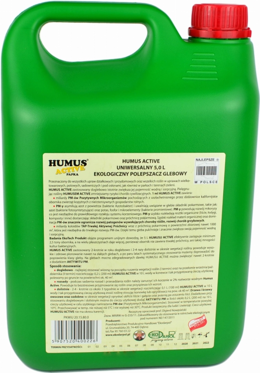 HUMUS ACTIVE Nawóz Uniwersalny 5L