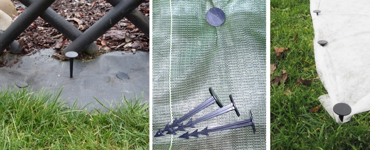 Kotwy L125mm 12,5cm 100szt GardenPEG do Agrowłókniny Kołki Szpilki