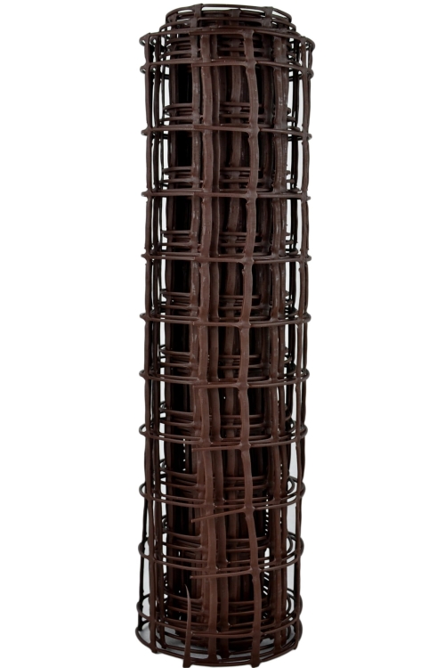 Siatka PCV Brązowa 50cm 5m oczko 50x50mm Nortene Megasquare Brąz Plastikowa 0,5x5m