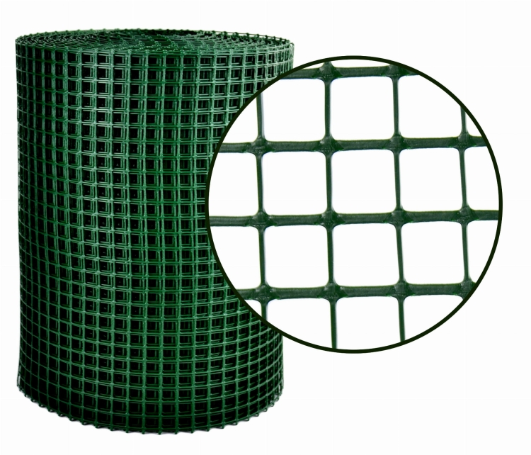 Siatka Plastikowa ZIELONA 40cm 50m Rabatowa Ogrodowa PCV 0,4m K-40/15
