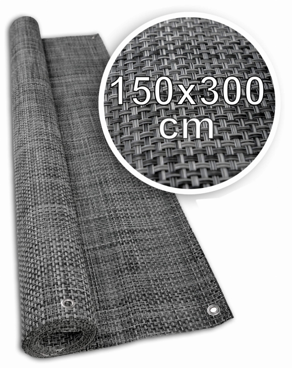 Mata Technorattan SZARA 650g/m2 1,5x3m