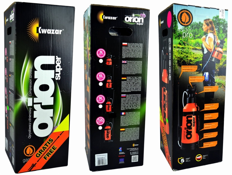 KWAZAR opryskiwacz ogrodniczy ORION SUPER 12L