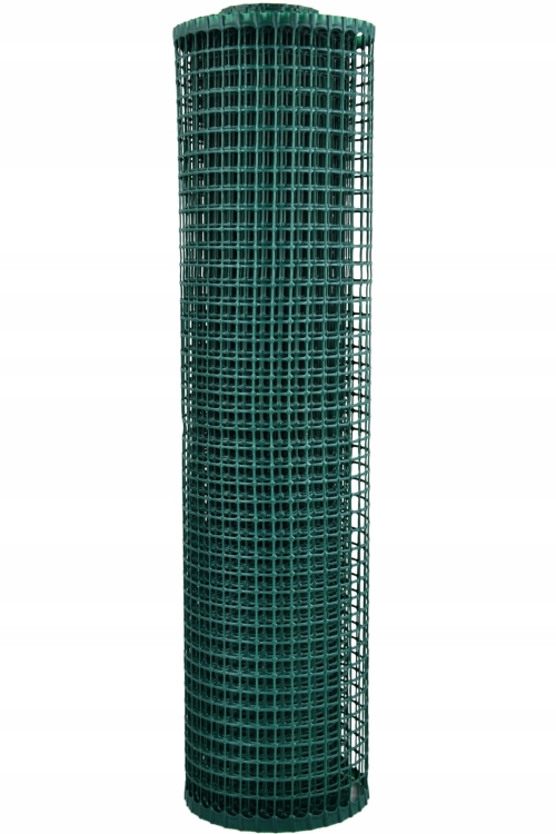 Siatka PCV Zielona 50cm 5m oczko 10x10mm Nortene Square Plastikowa 0,5x5m