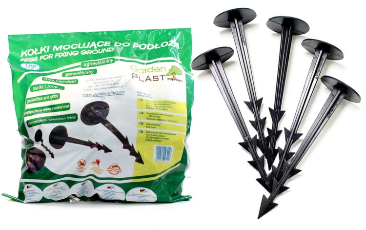 Kotwy L125mm 12,5cm 100szt GardenPEG do Agrowłókniny Kołki Szpilki