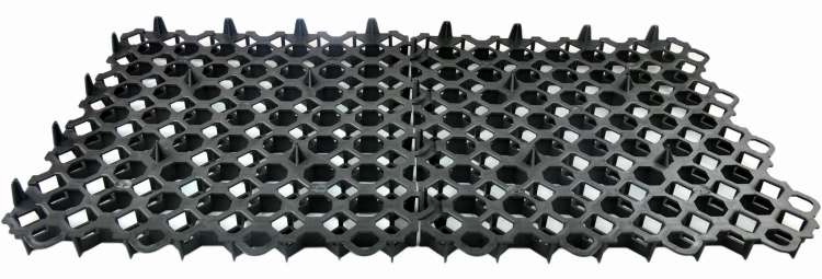 Kratka Parkingowa Trawnikowa 50x50cm 40mm Czarna Krata Drogowa płyta ażurowa Stella Green SG1 B Geokrata