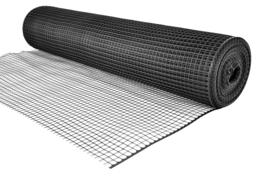 Siatka Plastikowa CZARNA 120cm 50m Rabatowa Ogrodowa PCV 1,2m K-120/15 ANTRACYT