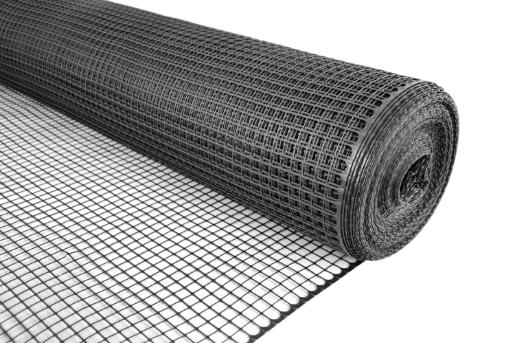 Siatka Plastikowa CZARNA 120cm 50m Rabatowa Ogrodowa PCV 1,2m K-120/15 ANTRACYT