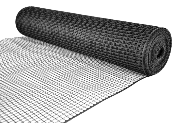 Siatka Plastikowa CZARNA 120cm 50m Rabatowa Ogrodowa PCV 1,2m K-120/15 ANTRACYT
