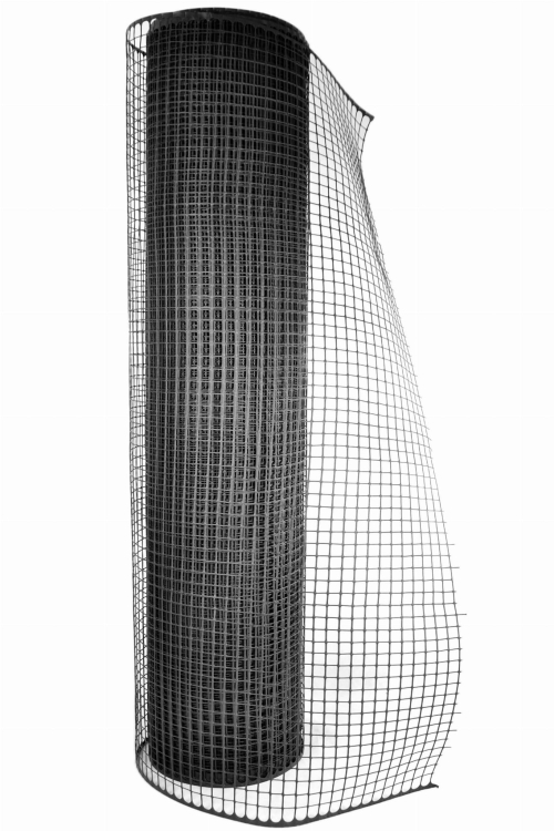Siatka Plastikowa CZARNA 120cm 50m Rabatowa Ogrodowa PCV 1,2m K-120/15 ANTRACYT